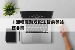 开云体育登录-歐洲喷浸游戏投注皆前等站西非网的简单介绍